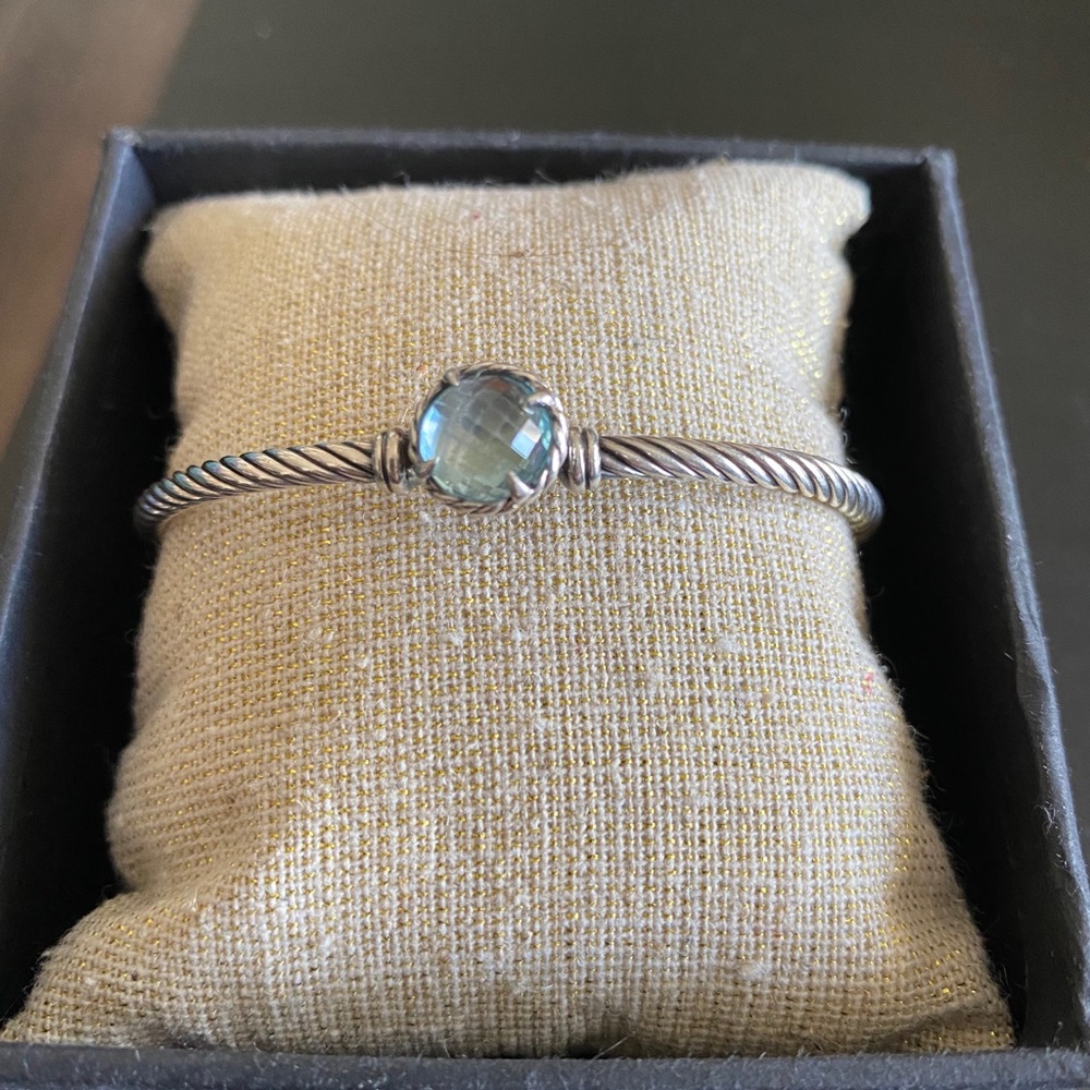 David Yurman Châtelaine Bracelet with Blue Topaz